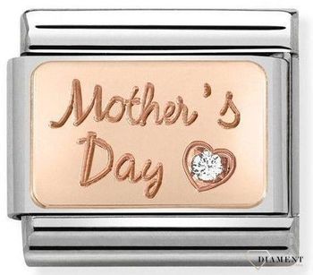 Nomination Link 9K zawieszka różowe złoto 'Mothers Day' Dzień Matki 430316 01.jpg